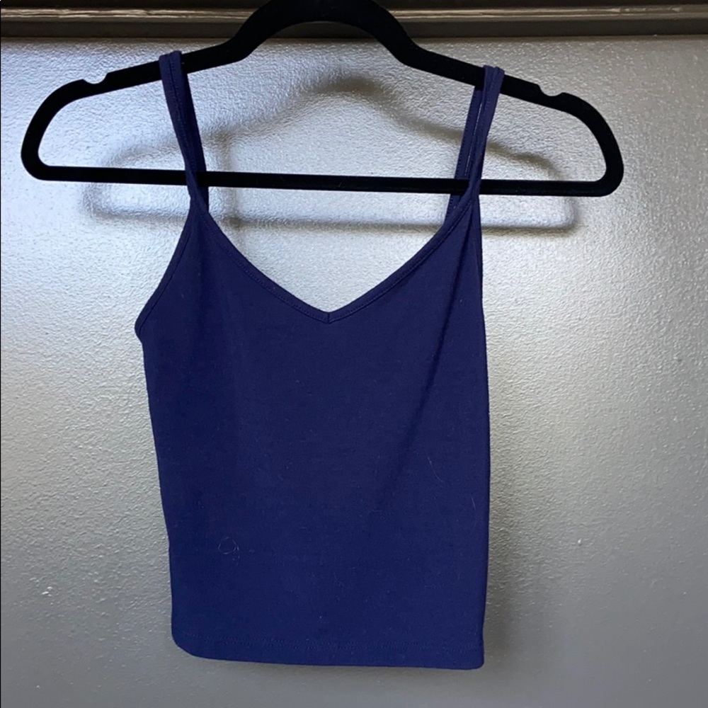 Navy crop top